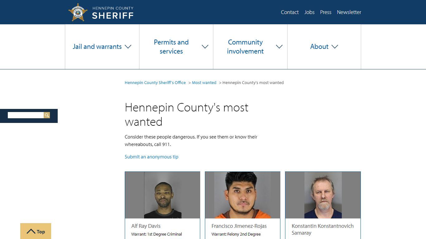 Hennepin County's most wanted | Hennepin County